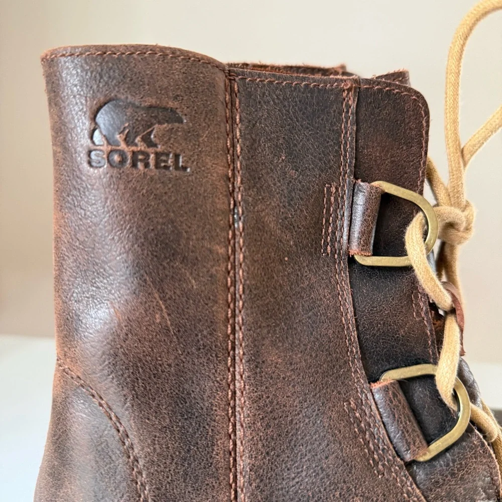 SOREL Joan of Arctic Wedge II Waterproof Leather Boots - Women's 9.5 - Picture 7 of 12